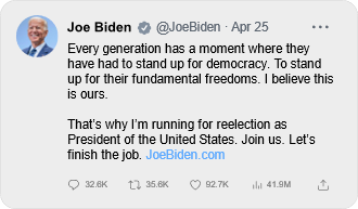 Biden tweet